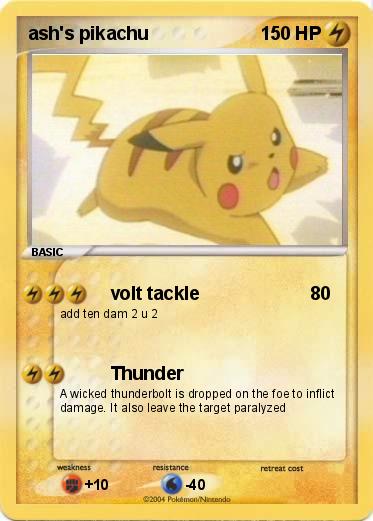 Pokemon ash's pikachu
