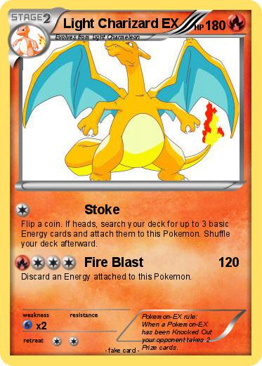 Pokemon Light Charizard EX