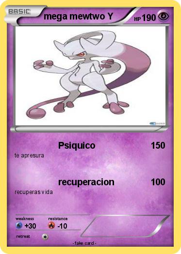 Pokemon mega mewtwo Y