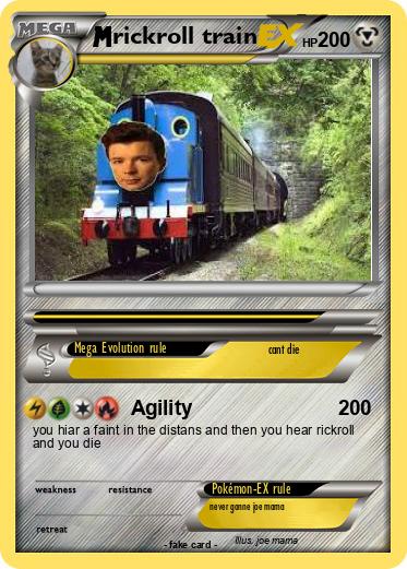 Pokemon rickroll train