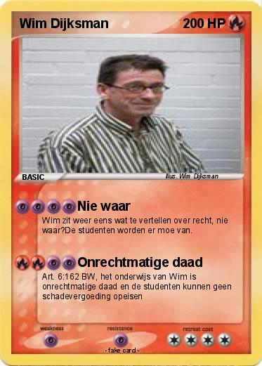 Pokemon Wim Dijksman