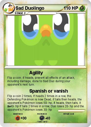 Pokemon Sad Duolingo