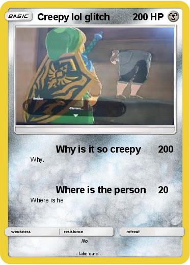 Pokemon Creepy lol glitch