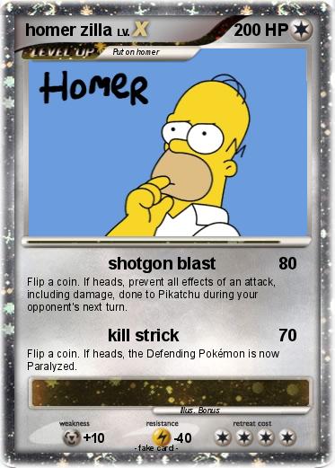 Pokemon homer zilla