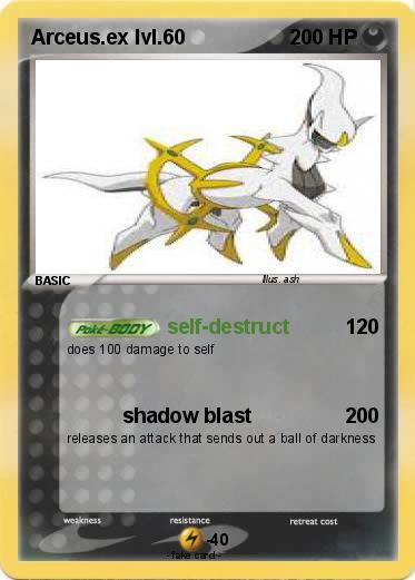 Pokemon Arceus.ex lvl.60