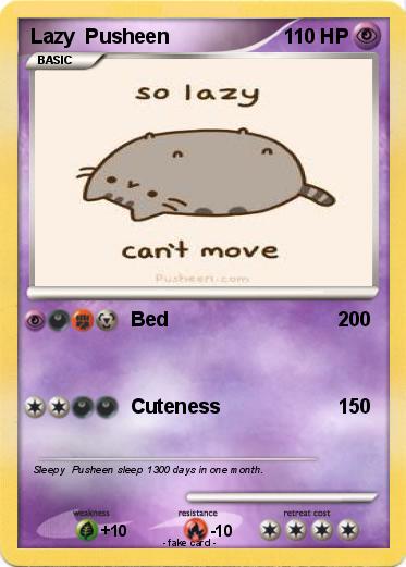 Pokemon Lazy  Pusheen