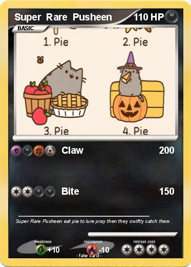 Pokemon Super  Rare  Pusheen