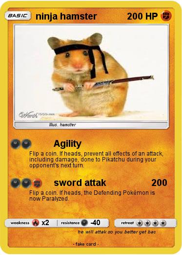Pokemon ninja hamster
