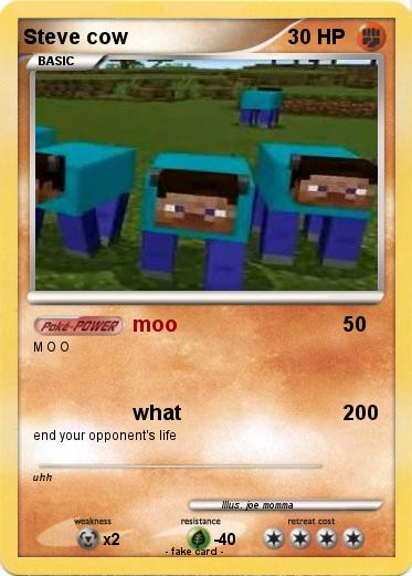 Pokemon Steve cow