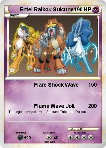 Pokemon Entei Raikou Suicune