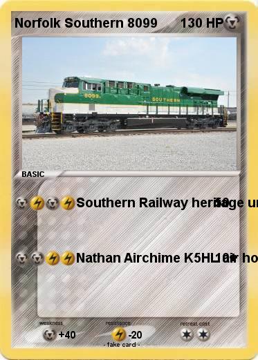 Pokemon Norfolk Southern 8099