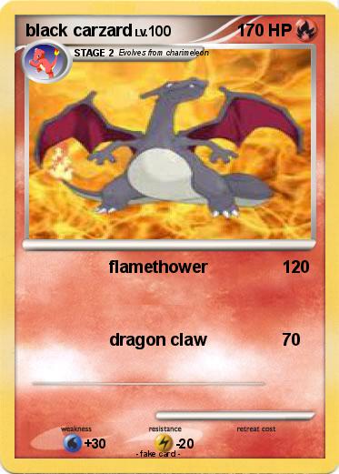 Pokemon black carzard