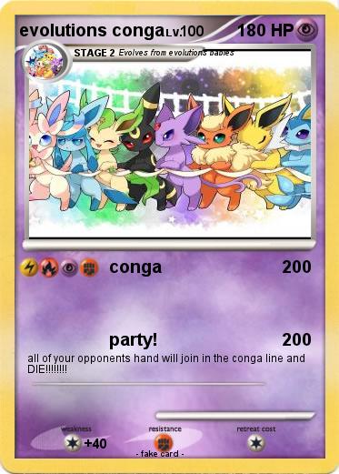 Pokemon evolutions conga