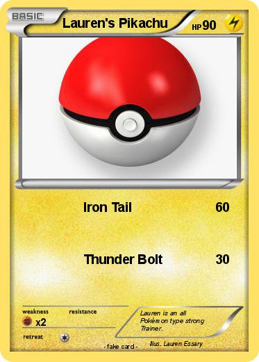 Pokemon Lauren's Pikachu