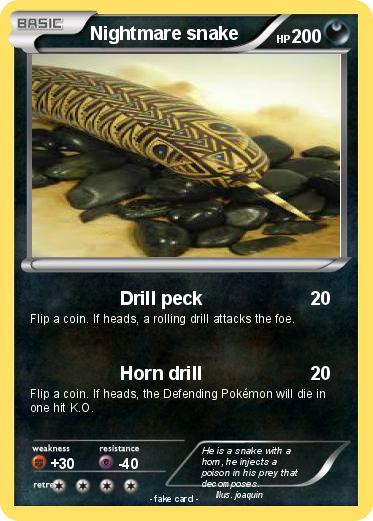 Pokemon Nightmare snake