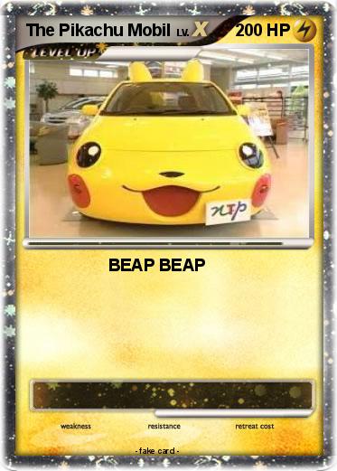 Pokemon The Pikachu Mobil
