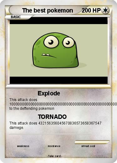 Pokemon The best pokemon