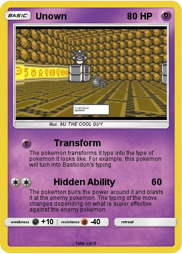 Pokemon Unown