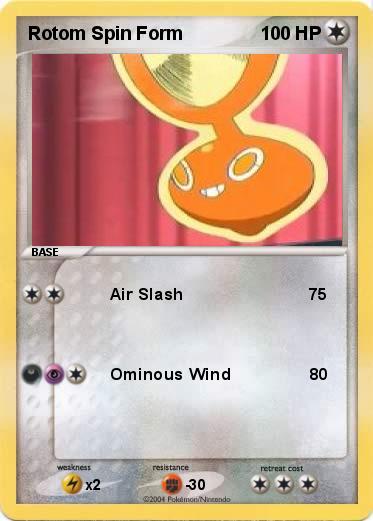 Pokemon Rotom Spin Form