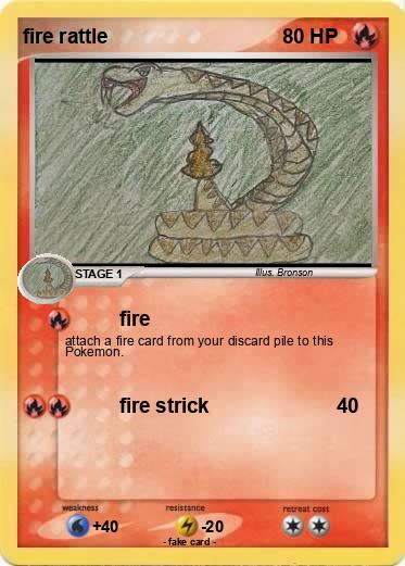 Pokemon fire rattle