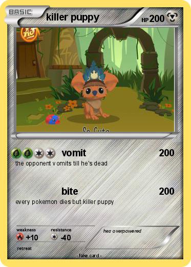 Pokemon killer puppy