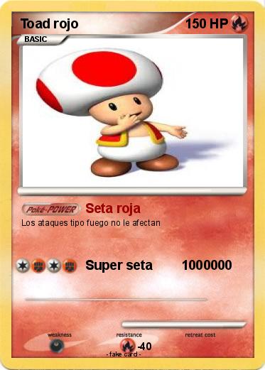 Pokemon Toad rojo