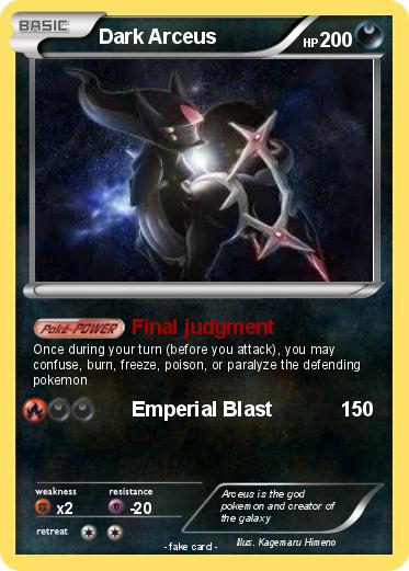 Pokemon Dark Arceus