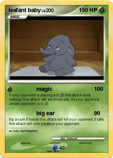 Pokemon leafant baby