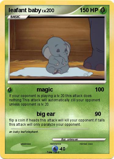 Pokemon leafant baby