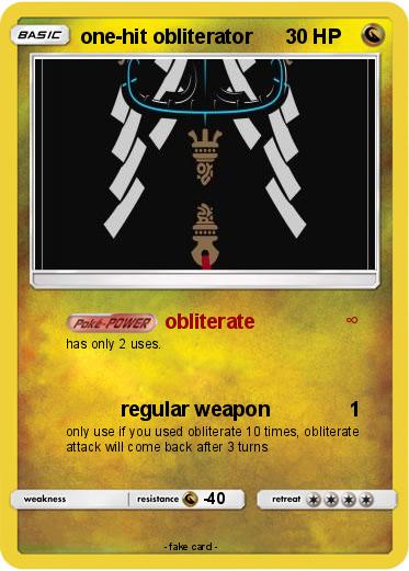 Pokemon one-hit obliterator