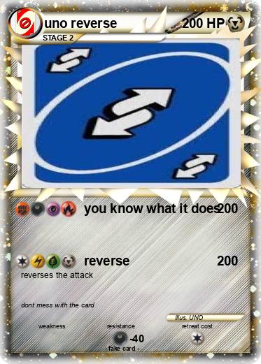 Pokemon uno reverse