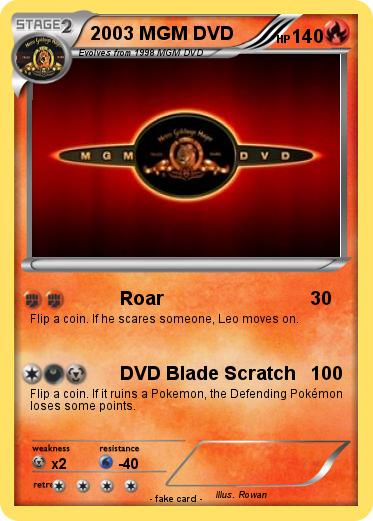 Pokemon 2003 MGM DVD