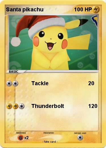 Pokemon Santa pikachu