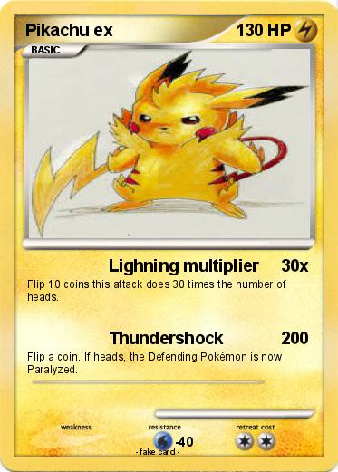 Pokemon Pikachu ex