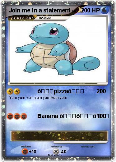 Pokemon Join me in a statement