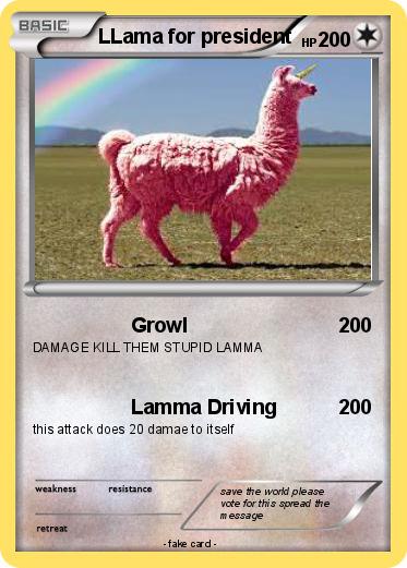 Pokemon LLama for president