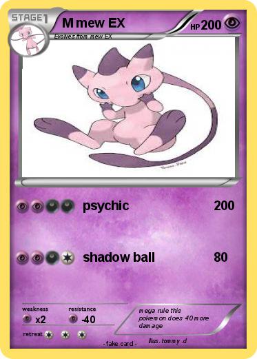 Pokemon M mew EX
