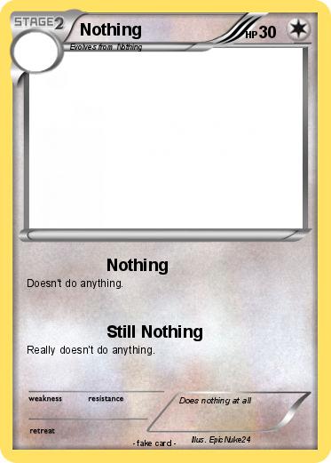 Pokemon Nothing