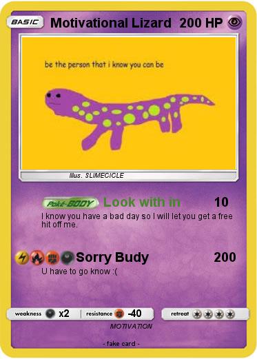 Pokemon Motivational Lizard