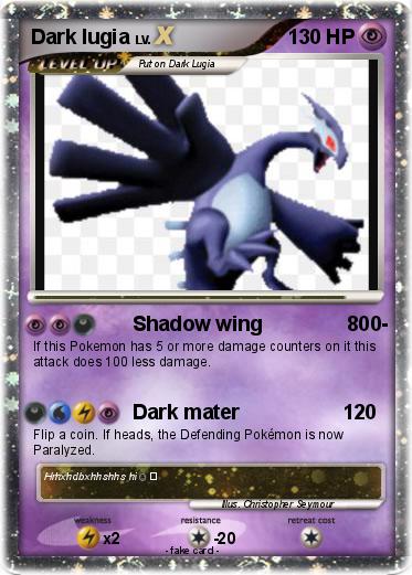 Pokemon Dark lugia