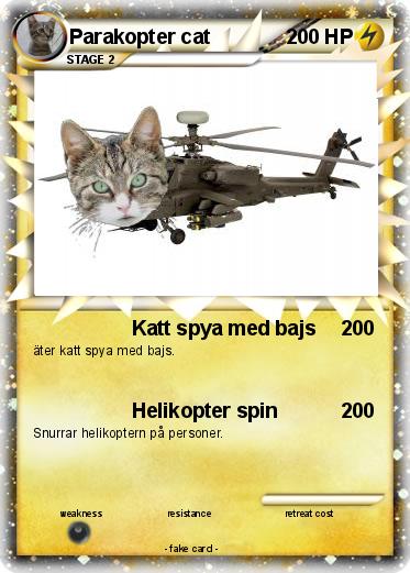 Pokemon Parakopter cat