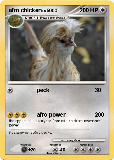 Pokemon afro chicken