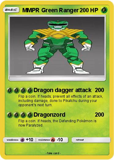 Pokemon MMPR Green Ranger