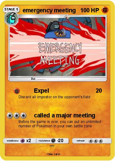 Pokemon emergency meeting