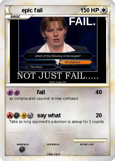 Pokemon epic fail