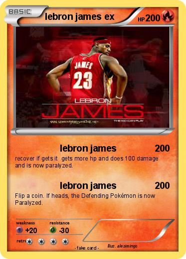 Pokemon lebron james ex