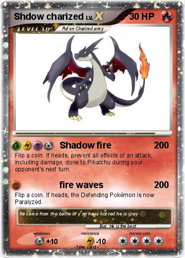 Pokemon Shdow charized Pokemon Shdow charized