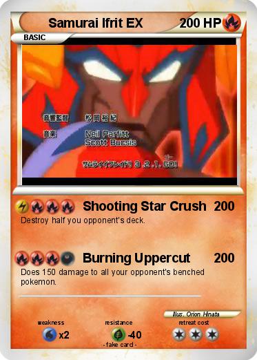 Pokemon Samurai Ifrit EX