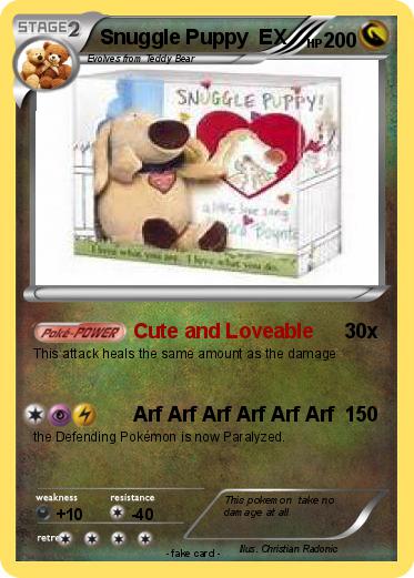 Pokemon Snuggle Puppy  EX