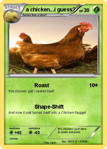 Pokemon a chicken...i guess?